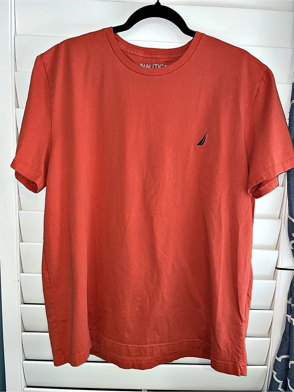 Nautica Classic Fit Short Sleeve Logo T-Shirt Orange XL